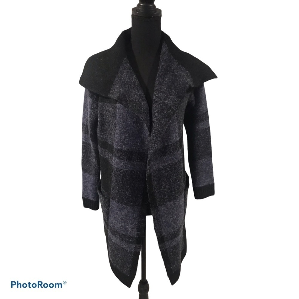 Soft Surroundings Plaid Sweater Jacket PXS